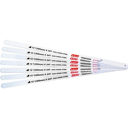 24TPI Hacksaw Blades 12 Inches - Pack of 10