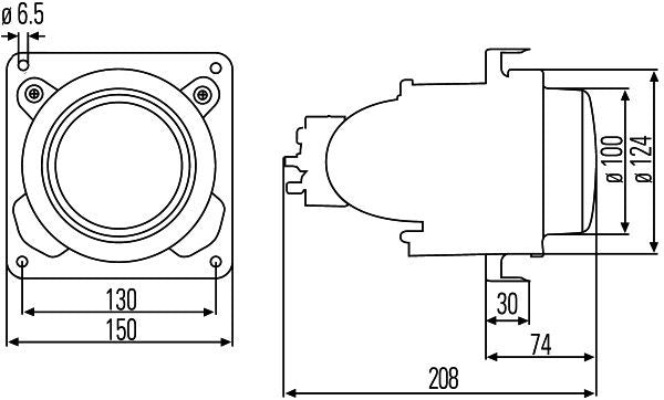 Hella 1BL007834-007 Insert, headlight - 2