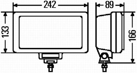 Hella 1FE006300-121 High Beam Headlight - 3