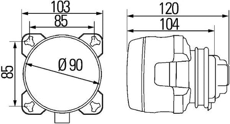 Hella 1K0008191-027 Insert, high beam headlight - 2