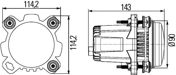 Hella 1ML012488-011 Insert, headlight - 3