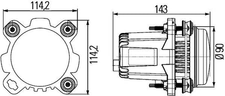 Hella 1ML012488-011 Insert, headlight - 3