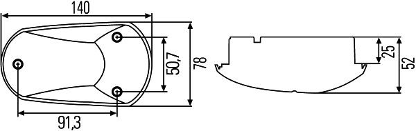 Hella 2BM008355-007 Auxiliary Direction Indicator - 2