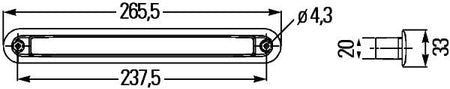 Hella 2JA959073-201 Interior Light - 2