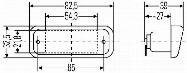Hella 2KA005049-017 Licence Plate Light - 2