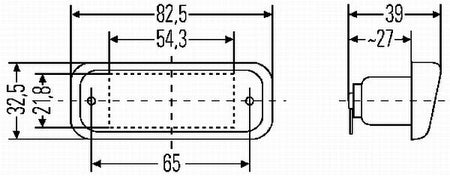 Hella 2KA005049-017 Licence Plate Light - 2