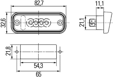 Hella 2KA010278-011 Licence Plate Light - 3