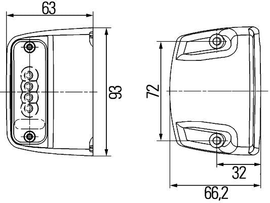 Hella 2KA010278-321 Licence Plate Light - 3
