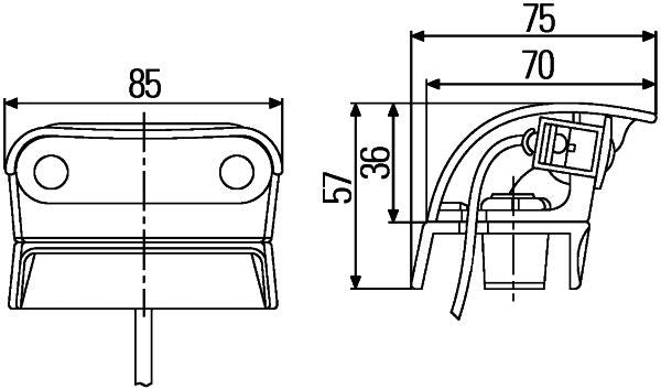 Hella 2KA959640-601 Licence Plate Light - 4