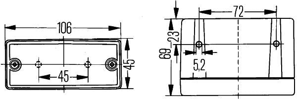 Hella 2NE006609-001 Rear Fog Light - 3