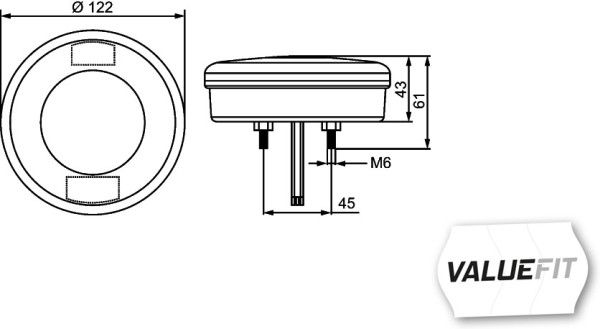 Hella 2NR357027-051 Tail Light Assembly - 2