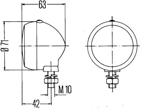 Hella 2PF001648-161 Position Light - 2