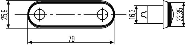 Hella 2PF959590-217 Position Light - 3