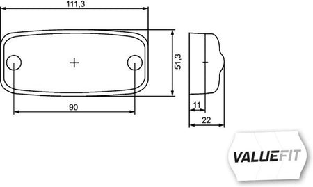Hella 2PG357008-031 Position Light - 2