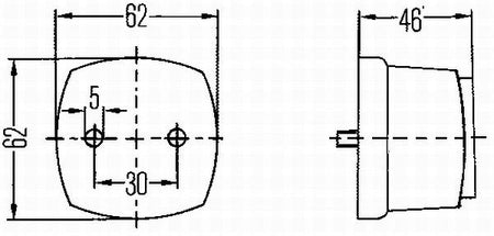 Hella 2PS003057-051 Side Marker Light - 3