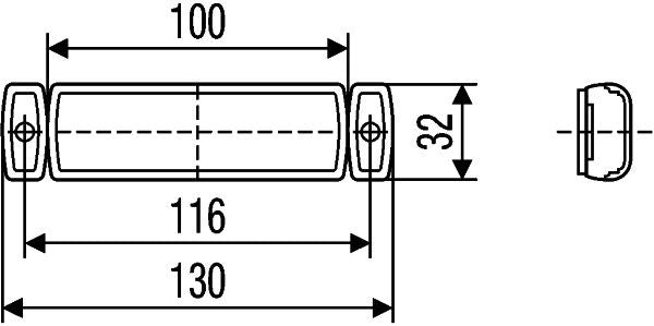 Hella 2PS008645-001 Side Marker Light - 3