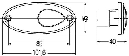 Hella 2PS964295-001 Side Marker Light - 3