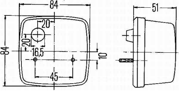 Hella 2SB003014-151 Tail Light Assembly - 3