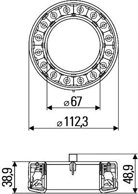 Hella 2SB009362-041 Tail Light Assembly - 2