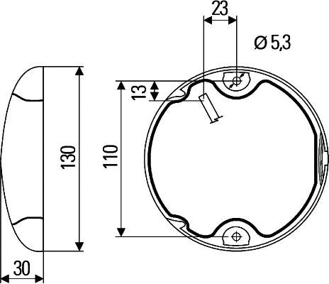 Hella 2SB959821-601 Tail Light Assembly - 3
