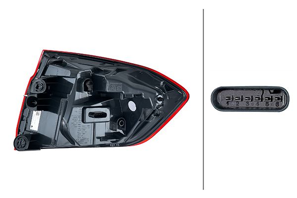 Hella 2SD012147-311 Tail Light Assembly - 2