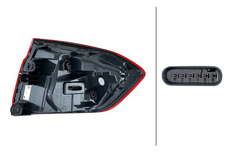 Hella 2SD012147-311 Tail Light Assembly - 2