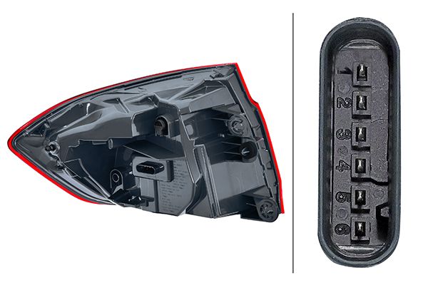Hella 2SD012147-321 Tail Light Assembly - 2