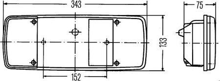 Hella 2VP003567-121 Tail Light Assembly - 3
