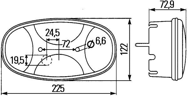 Hella 2VP343640-041 Tail Light Assembly - 3