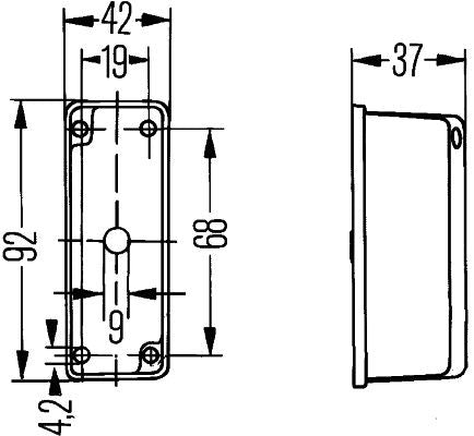 Hella 2XS005020-041 Clearance Light - 3