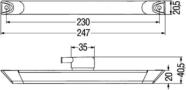 Hella 2XS008078-001 Clearance Light - 2