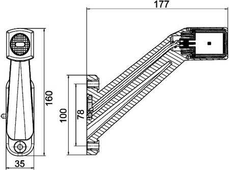 Hella 2XS011744-101 Clearance Light - 3