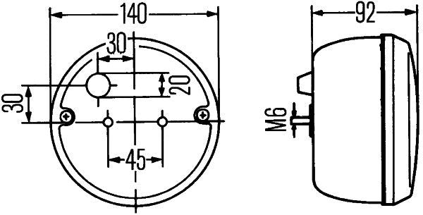 Hella 2ZR001423-001 Reverse Light - 3