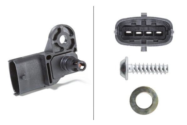 Hella 6PP009400-311 Sensor, boost pressure - 1