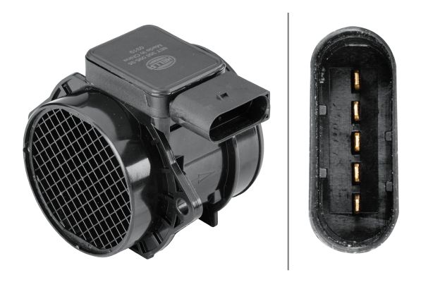 Hella 8ET358095-351 Mass Air Flow Sensor - 1