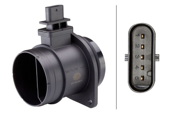Hella 8ET 358 095-711 Mass Air Flow Sensor - 1