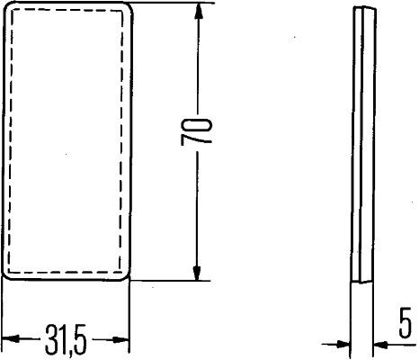 Hella 8RA004412-001 Reflector - 3