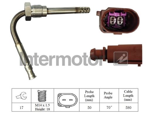 Intermotor 27054A Sensor, exhaust gas temperature - 1