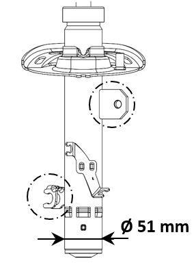 KYB 3338005 Shock Absorber - 1