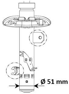 KYB 3338015 Shock Absorber - 2