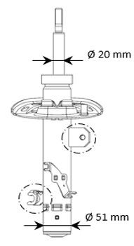 KYB 3338070 Shock Absorber - 2