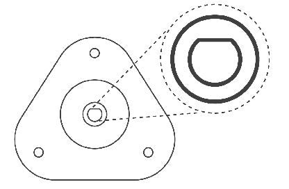 KYB SM5658 Repair Kit, suspension strut support mount - 3