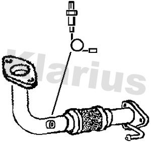 Klarius 301483 Exhaust Pipe - 1
