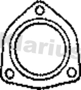 Klarius 410558 Gasket, exhaust pipe - 1