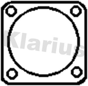 Klarius 410604 Gasket, exhaust pipe - 1