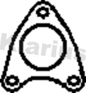 Klarius 410700 Gasket, exhaust pipe - 1
