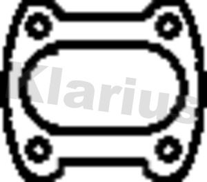 Klarius 411116 Gasket, exhaust pipe - 1