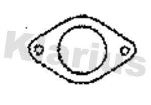 Klarius 411157 Gasket, exhaust pipe - 1