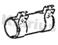 Klarius 430462 Spacer Sleeve, exhaust system - 1