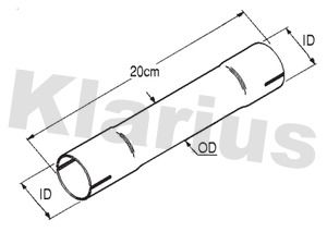 Klarius 430560 Exhaust Pipe, universal - 1